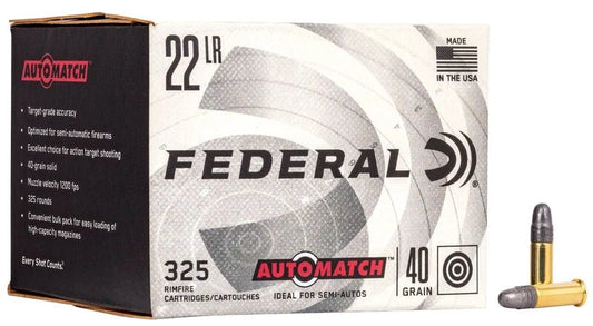 AMMO FEDERAL 22LR 40GR AUTO MATCH (325)