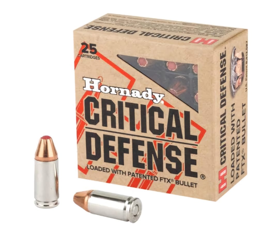 AMMO 9MM 115GR HORNADY FTX DEFENSE (25)