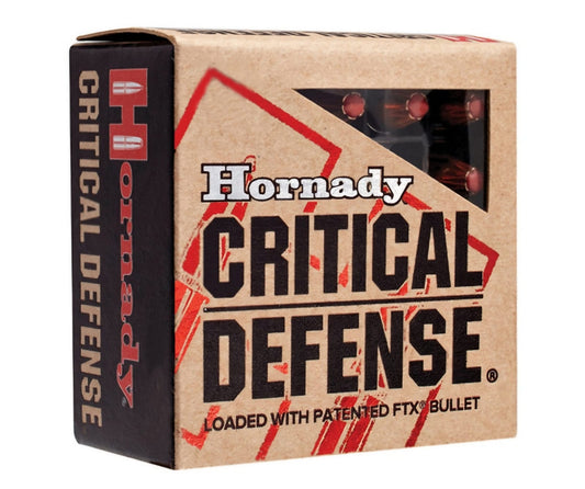 AMMO 38SPL+P 110GR HORNADY FTX CRITICAL DEFENSE (25)