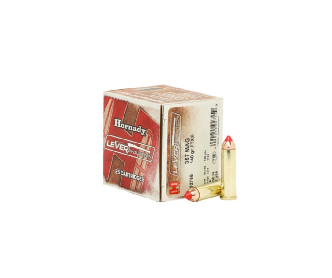 AMMO 357MAG 140GR HORNADY FTX LEVER (25)