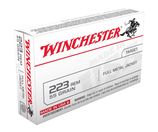 WINCHESTER AMMO 5.56MM 55FMJ (20RND)