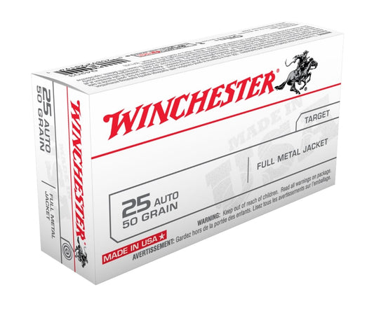 WINCHESTER AMMO 6.35MM 50GR FMJ (50)