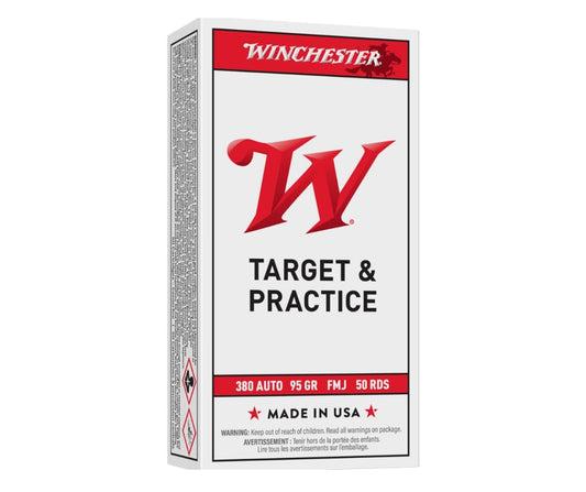 WINCHESTER AMMO 380ACP 96GR FMJ (50)